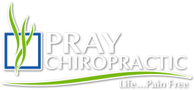 Pray Chiropractic Logo White Text Version